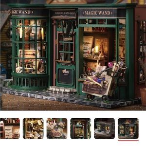 SET OF 2 ** BOOK NOOK “MAGIC HOUSE” / “ ETERNAL BOOKSTORE” by CUTEBEE